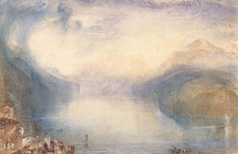 J.M.W. Turner The Bay of Uri from above Brunnen oil painting picture